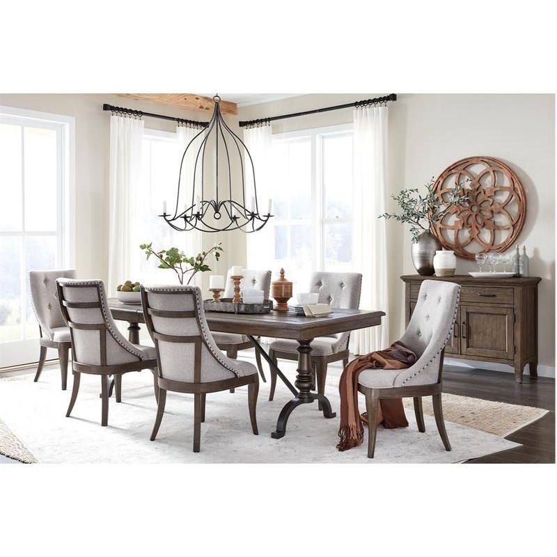 Magnussen Home Roxbury Manor Traditional Dining Table with 20